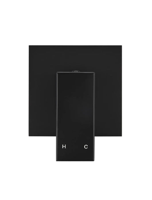 Meir Square Matte Black Wall Mixer