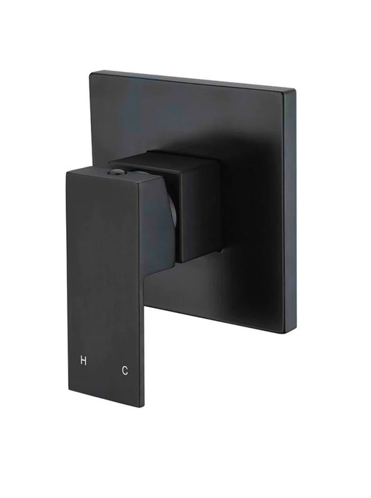 Meir Square Matte Black Wall Mixer