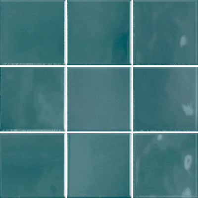 Retromix Emerald Green Square Tile