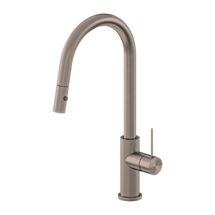 Nero Mecca Pull Out Sink Mixer With Vegie Spray Function Brushed Bronze