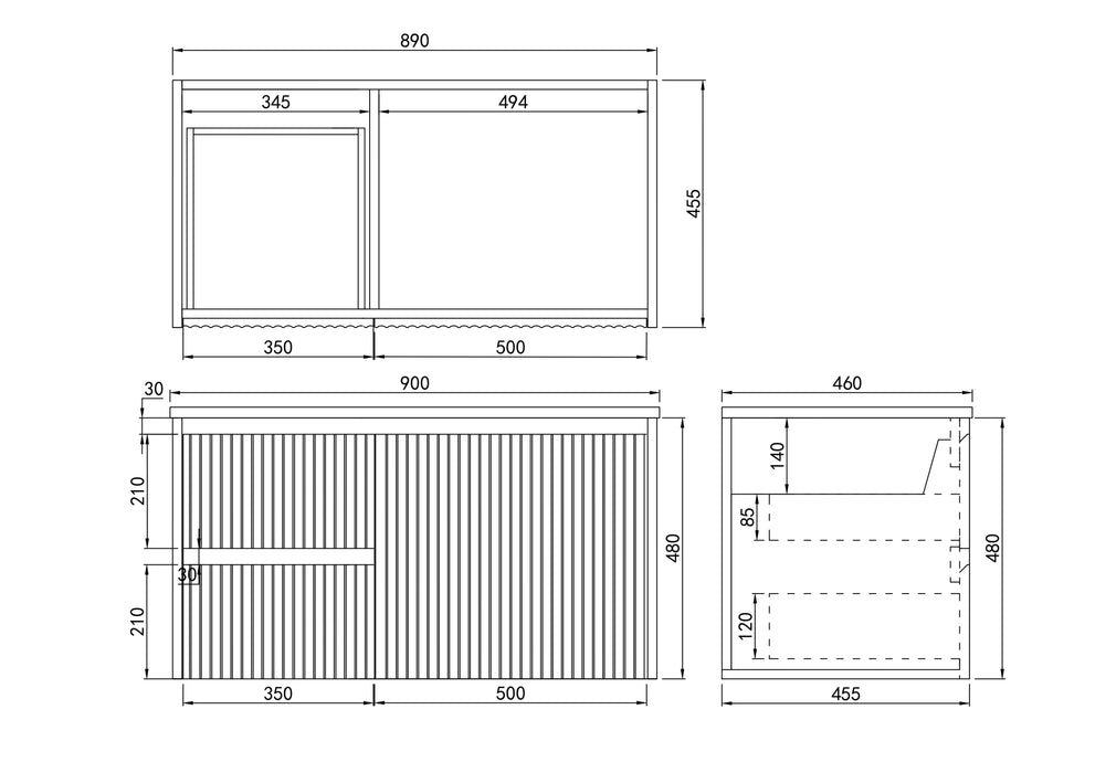 Ceto Brindabella Wall Hung Vanity