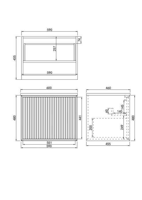 Ceto Kirribilli Wall Hung Vanity