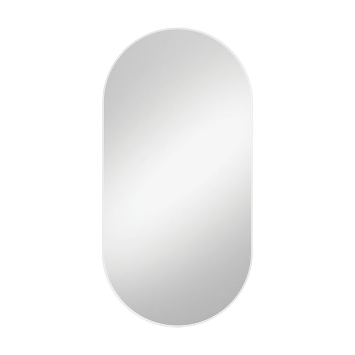 Empire Matt White Framed Mirror, 600 x 1200mm