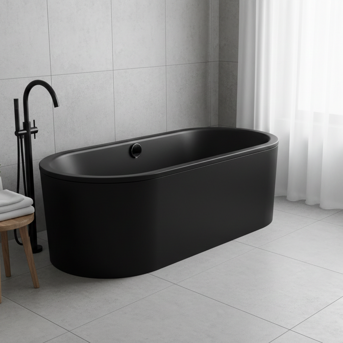 Classic Duo Freestanding 1800x800mm Matt Black