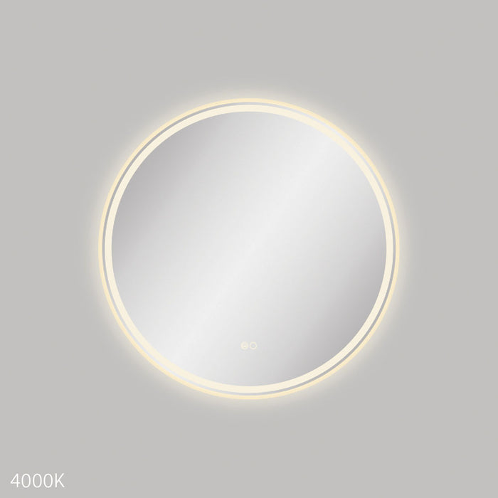 Reba LED Urban Brass Framed Mirror, 700mm