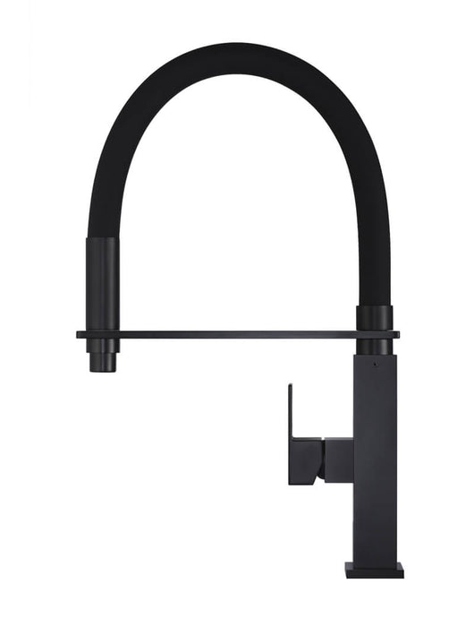 Meir Flexible Matte Black Kitchen Mixer