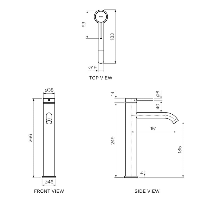 Envy II Vessel Basin Mixer