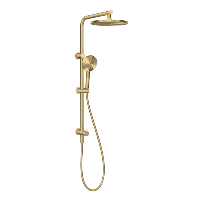 Parisi Envy II Shower Column with Sliding Hand Shower - Brushed Brass