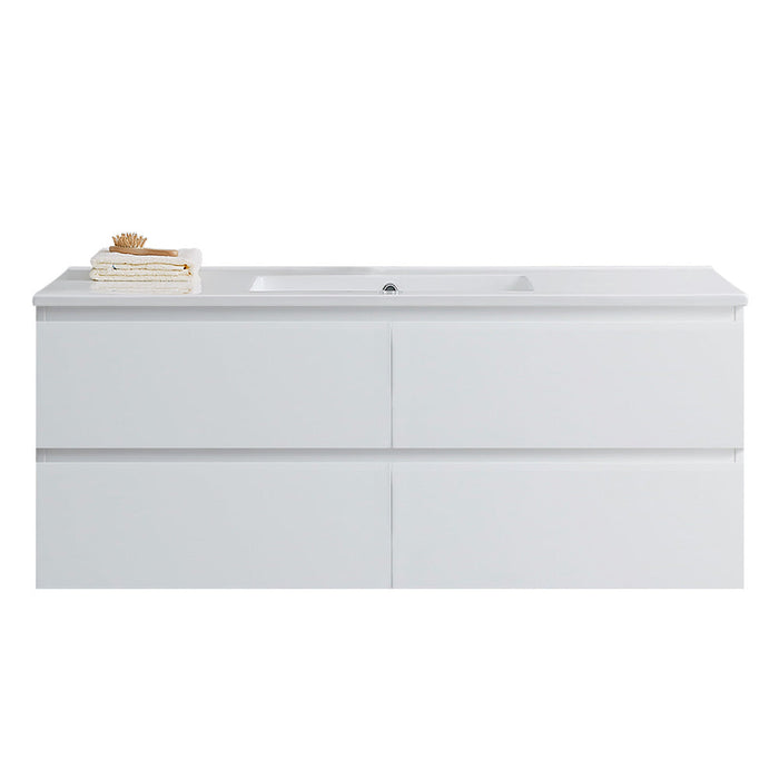 Pure Bianco Wall Cabinet with Ceramic Top