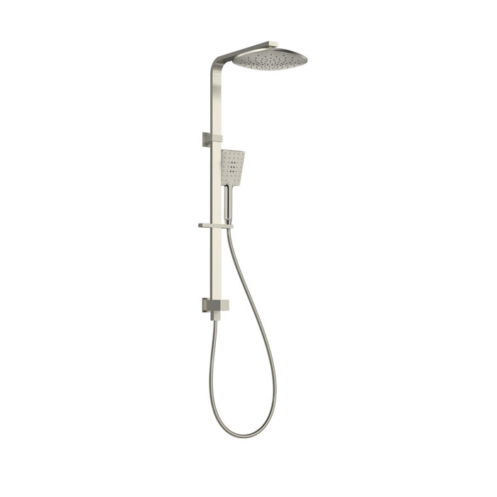 Parisi Quasar II Shower Column with Sliding Rail Brushed Nickel