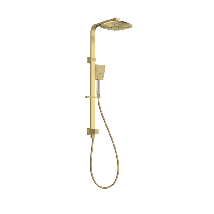 Parisi Quasar II Shower Column with Sliding Rail Brushed Brass