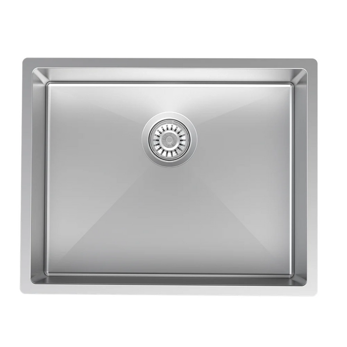 Quadro Single Bowl Sink Undermount/Topmount 550mm Stainless Steel