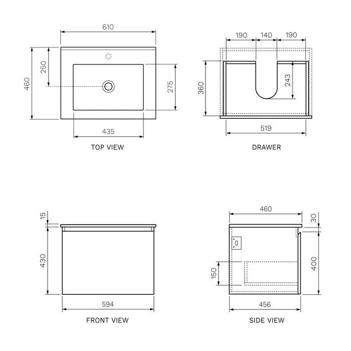 Rocki Wall Vanity