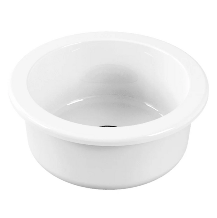 Parisi Tondo Inset Sink Round 450mm - Gloss White