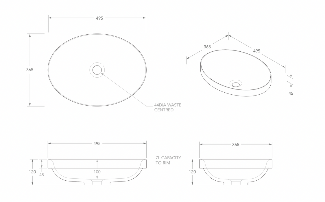 ADP Dignity Semi-Inset Basin