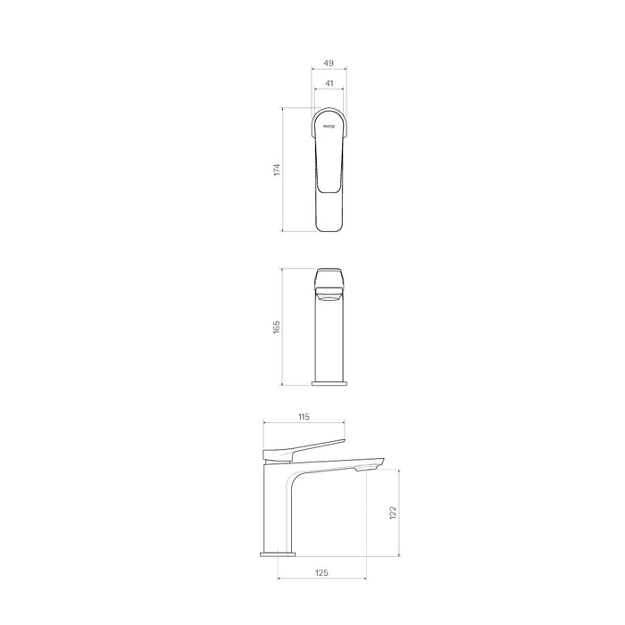 Parisi Float Basin Mixer - Fucile