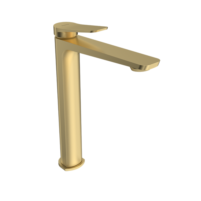 Parisi Float High Basin Mixer Brushed Brass