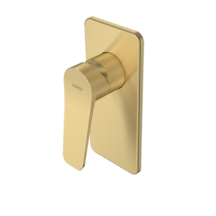 Parisi Float Wall Mixer - Brushed Brass