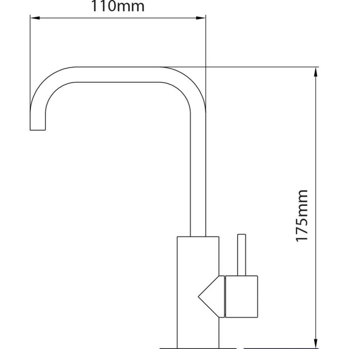 Oliveri Satellite Filter System w/ Square Gooseneck Tap Chrome