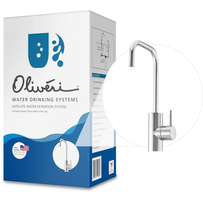 Oliveri Satellite Filter System w/ Square Gooseneck Tap Chrome