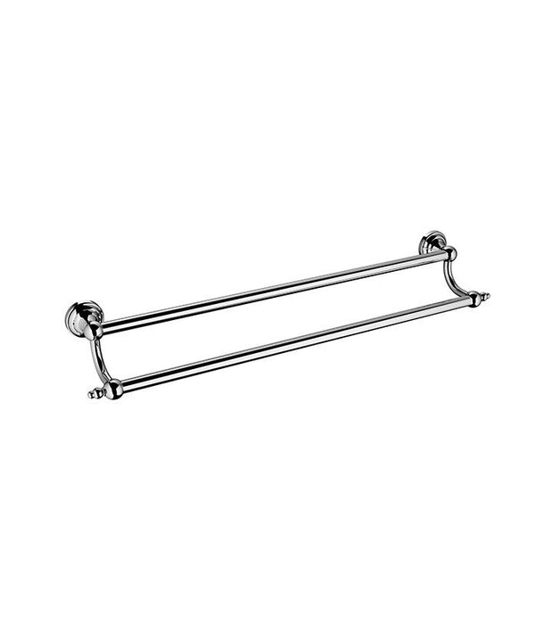 Hermitage Double Towel Rail 600mm Chrome