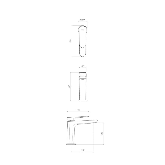 Parisi Loom Basin Mixer - Fucile