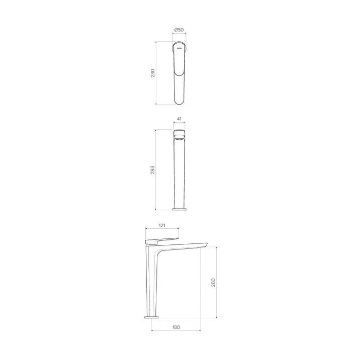 Parisi Loom High Basin Mixer - Chrome