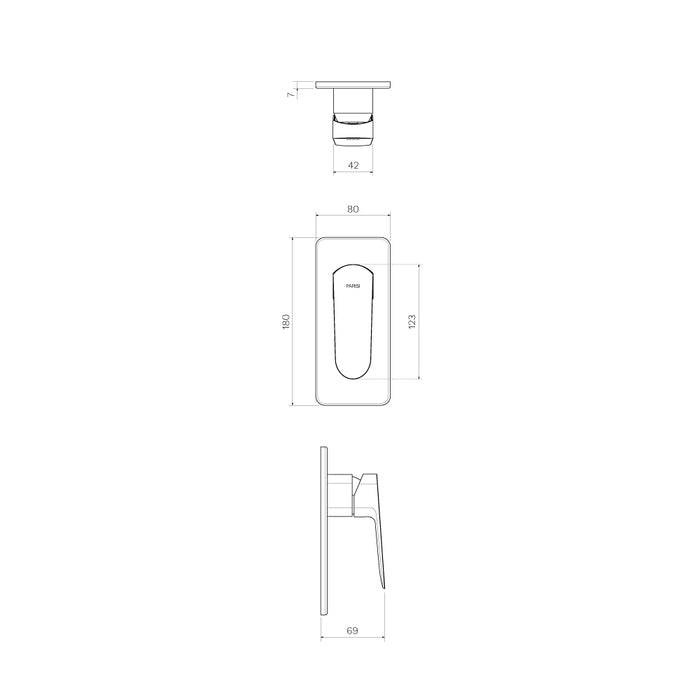 Parisi Loom Wall Mixer - Fucile