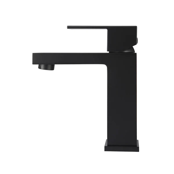 Meir Square Matte Black Basin Mixer