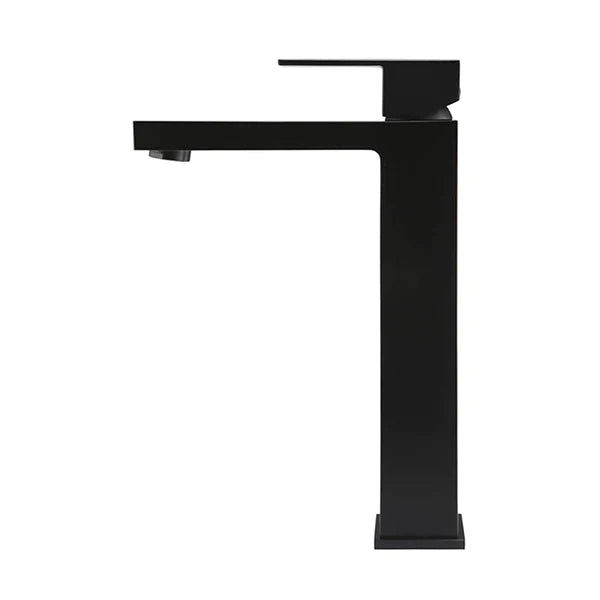 Meir Square Tall Matte Black Basin Mixer