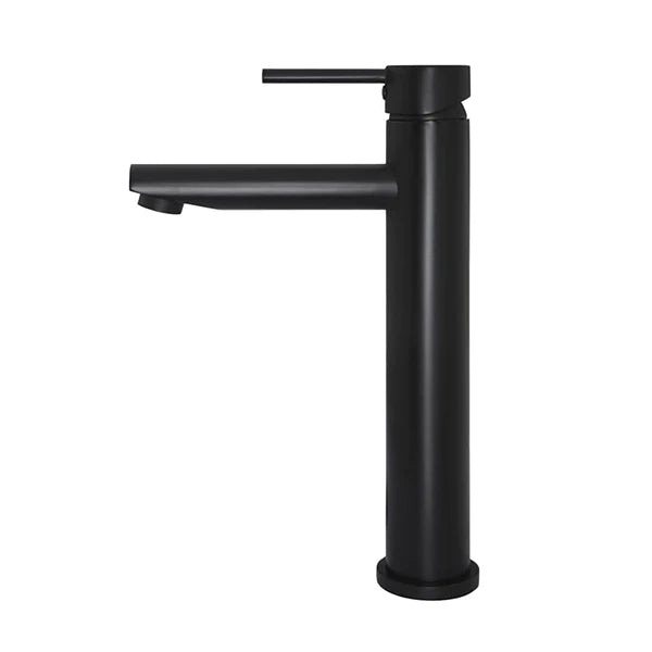 Meir Round Tall Matte Black Basin Mixer