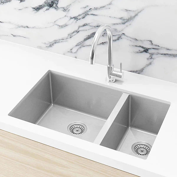 Meir Kitchen Sink 1.5 Bowl 670mm x 440mm - Brushed Nickel