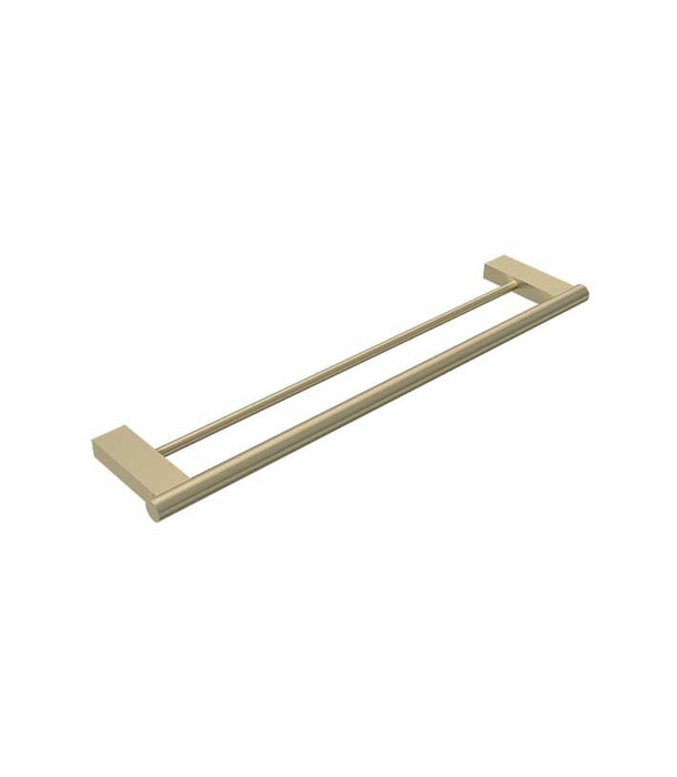 L’Hotel Double Towel Rail 600mm Brushed Brass