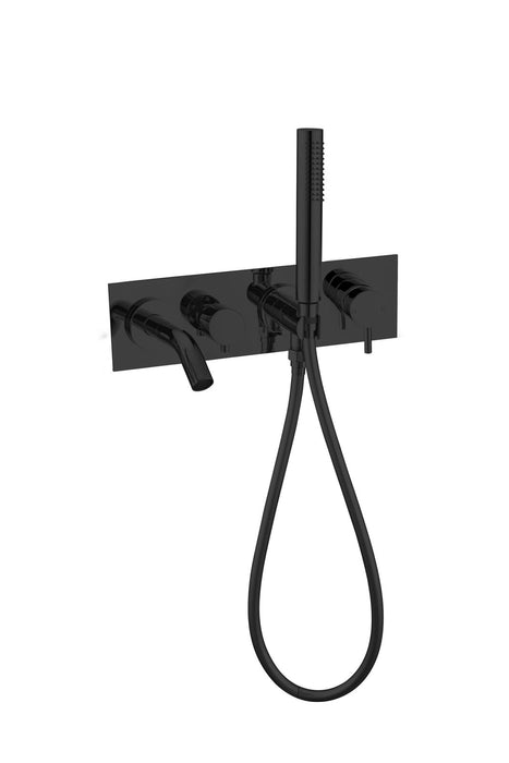 Nero Mecca Wall Mounted Bath Mixer With Handshower Matte Black