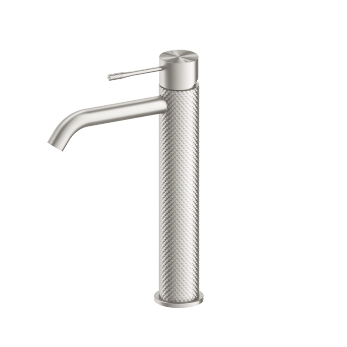 Nero Opal Tall Basin Mixer Brushed Nickel