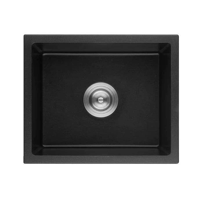 Poseidon QKS4343-MB Quartz Undermount Kitchen Sink Matt Black