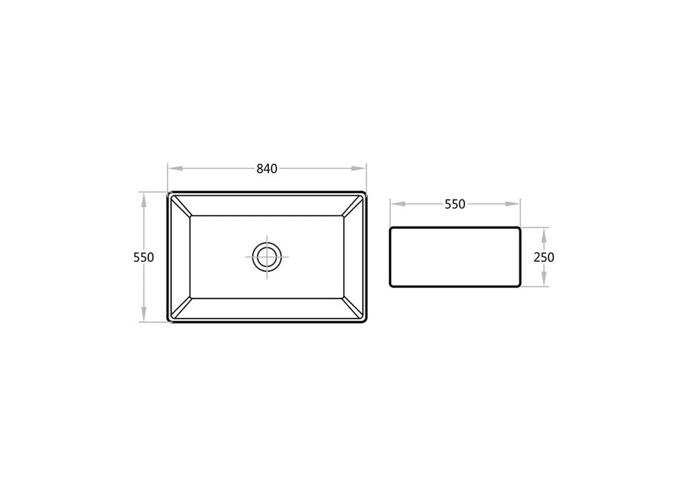 Poseidon KCSS840 White Fermentale Ceramic Kitchen Sink