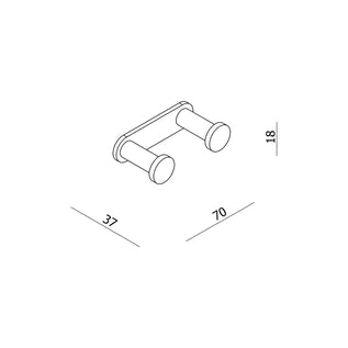 Parisi Envy Double Robe Hook