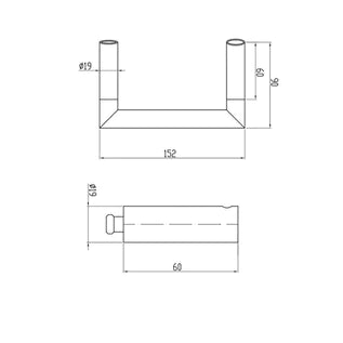 Parisi Tondo Toilet Roll Holder Matt Black