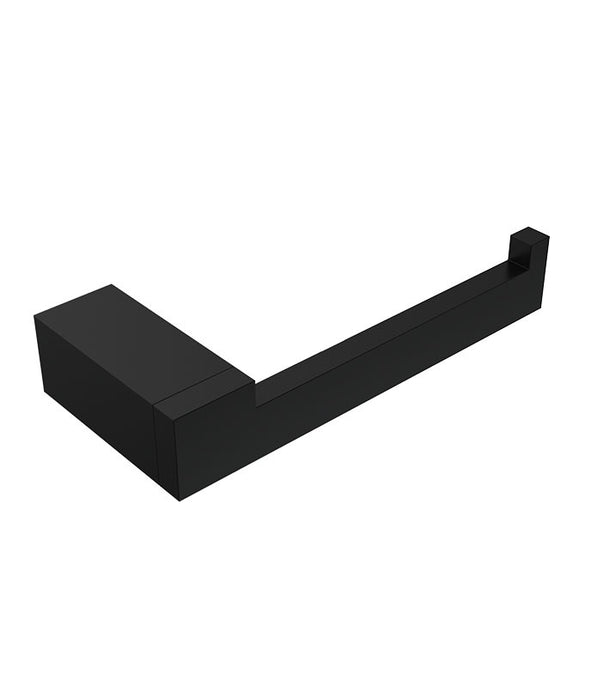 Quadro Toilet Roll Holder Right Hand Matte Black