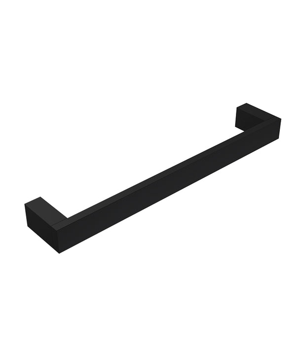 Quadro Single Towel Rail 350mm Matte Black