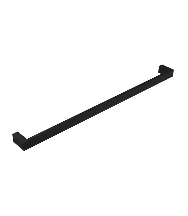 Quadro Single Towel Rail 700mm Matte Black