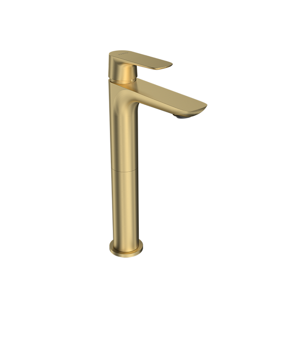 Parisi Slim II High Basin Mixer - Brushed Brass