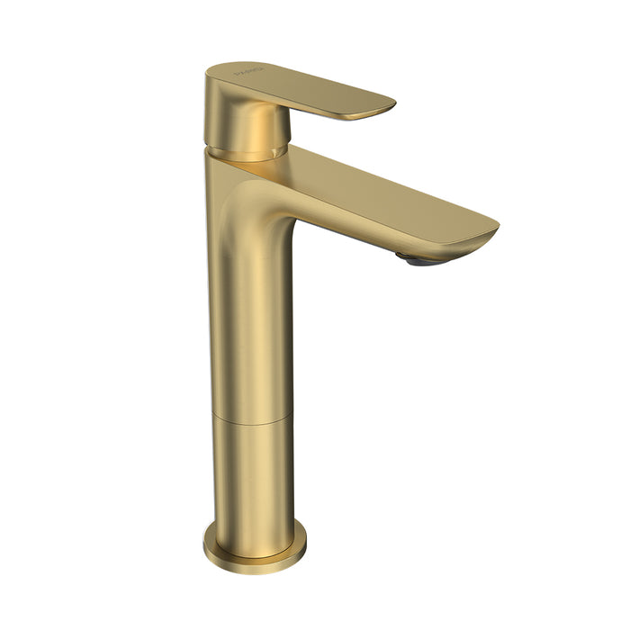 Parisi Slim II Mid Basin Mixer - Brushed Brass