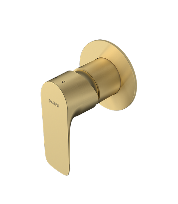 Parisi Slim II Wall Mixer - Brushed Brass