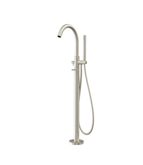 Parisi Tondo II Bath Filler with Hand Shower Brushed Nickel