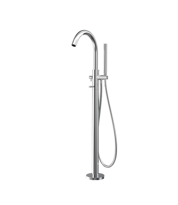 Parisi Tondo II Bath Filler with Hand Shower - Chrome