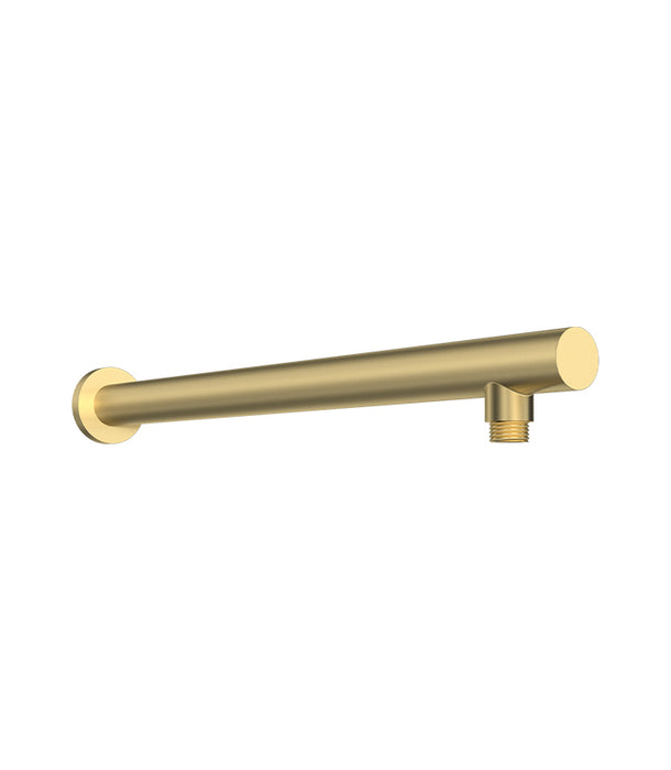 Parisi Tondo Wall Shower Arm 440mm - Brushed Brass