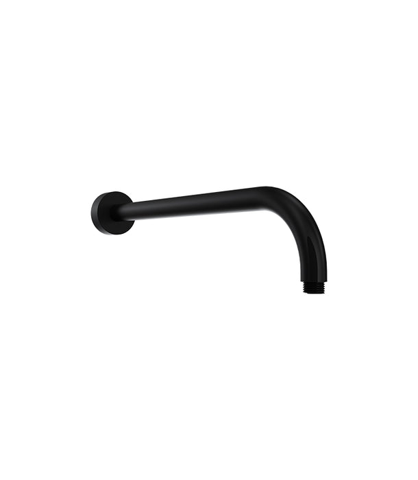 Parisi Tondo Wall Mount Shower Arm (Curved) Matt Black