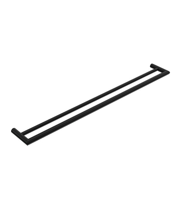 Tondo Double Towel Rail 770mm Matte Black